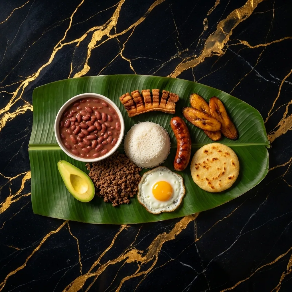 Asi se Reparten las Calorias de la Bandeja Paisa