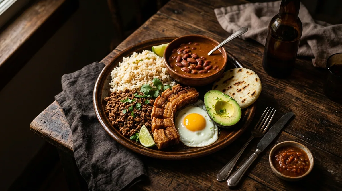 Cuantas calorias tiene cada plato tipico de Colombia